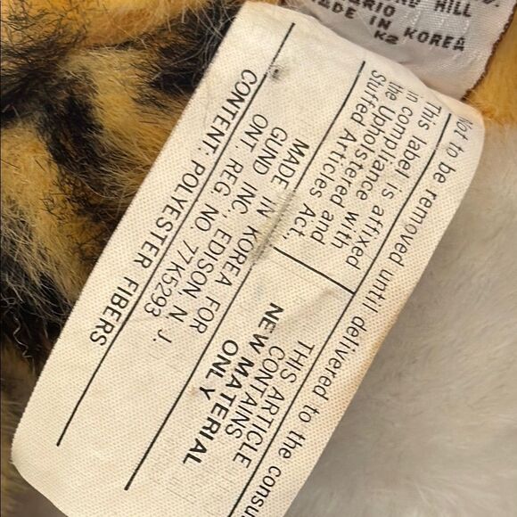 Gund Tiger Cub Plush 10" 1982 Stuffed Animal Toy - Picture 9 of 13